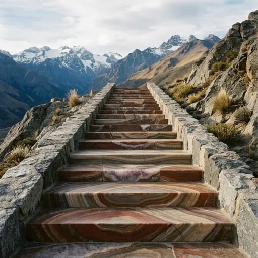 agate catalog styling — Symmetrical Wilderness Stone Steps