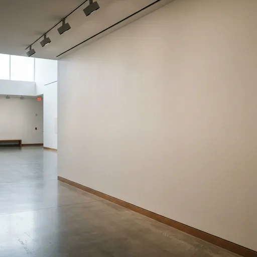 neutral catalog styling — Minimalist Neutral Exhibition Space