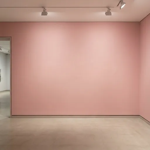 soft pink catalog styling — Elegant Pastel Exhibition Space