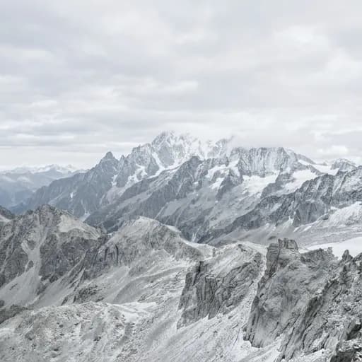 light gray catalog styling — Misty Alpine Serenity