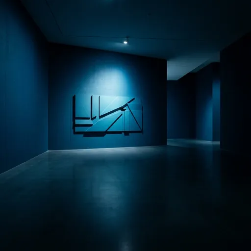 marine catalog styling — Dramatic Minimalist Blue Elegance