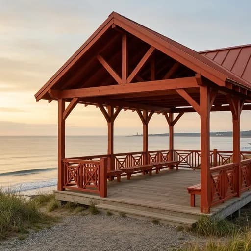 Warm Seaside Architectural Solitude