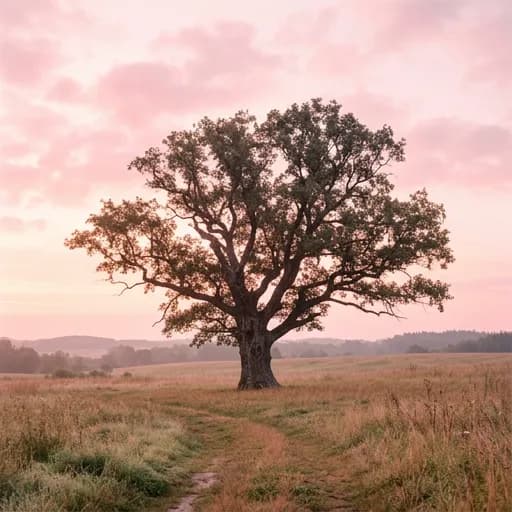soft pink catalog styling — Gentle Pink Nature Serenity
