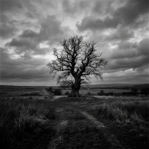 noir catalog styling — Shadowy Monochrome Solitude