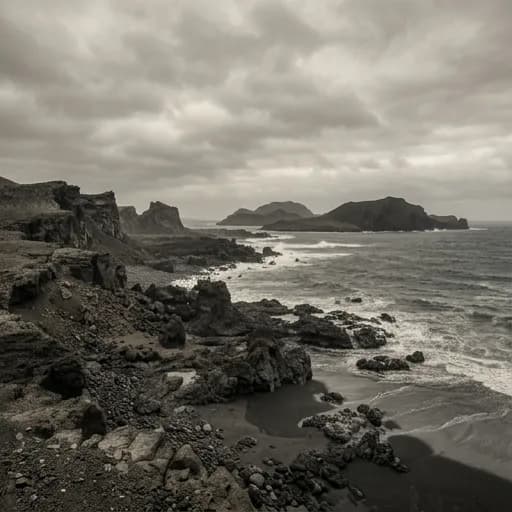 greige catalog styling — Desolate Ashen Island Hues