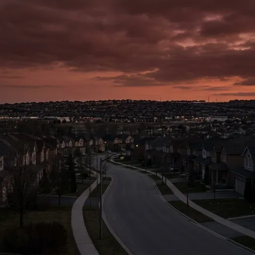 sky catalog styling — Crimson Dusk Urban Silence