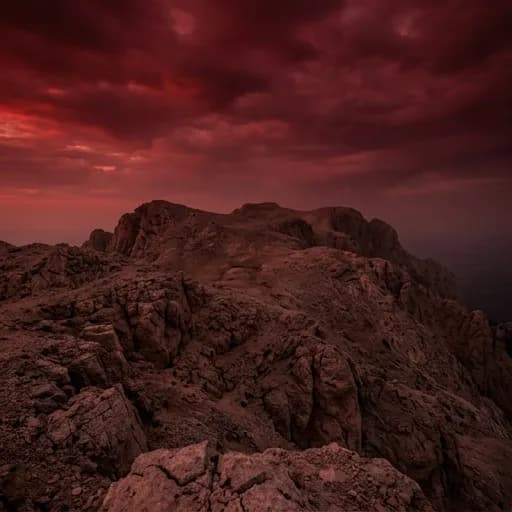 blood red catalog styling — Crimson Heights Await