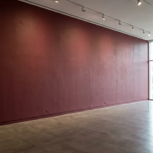 marron catalog styling — Elegant Maroon Exhibition Space