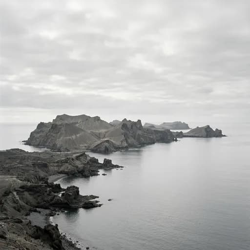 light gray catalog styling — Desolate Ashen IslandScape