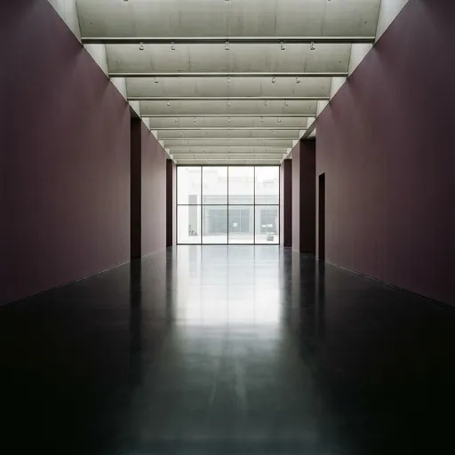 Elegant Reflective Gallery Ambiance