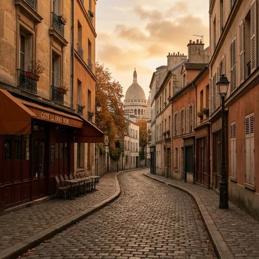 orange catalog styling — Warm Parisian Streets Await