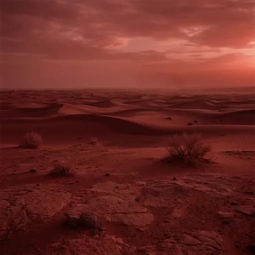 maroon red catalog styling — Arid Crimson Wasteland