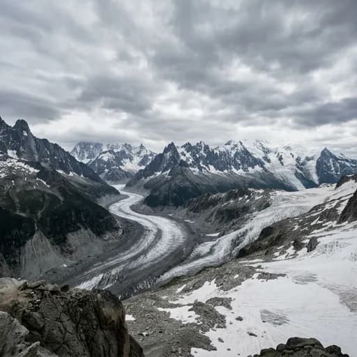 gris catalog styling — Misty Alpine Monochrome Serenity
