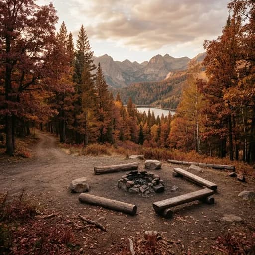 marron catalog styling — Rustic Wilderness Twilight Atmosphere
