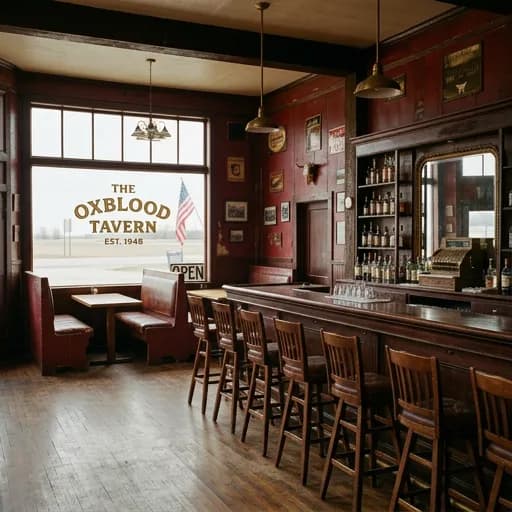 oxblood catalog styling — Vintage Heartland Crimson Mood