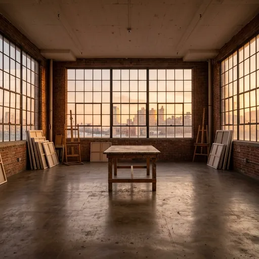 sunset orange catalog styling — Golden Hour Urban Workspace