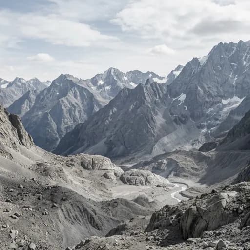 heather gray catalog styling — Misty Alpine Solitude