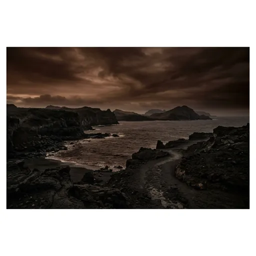 espresso catalog styling — Smoldering Island Solitude