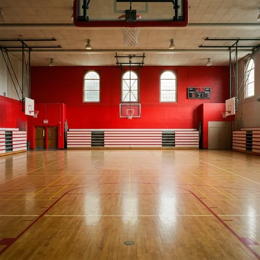 bright red catalog styling — Vintage Athletic Nostalgia