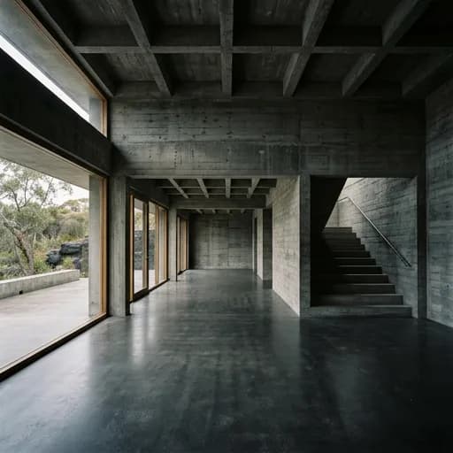 dark grey catalog styling — Cold Concrete Solitude