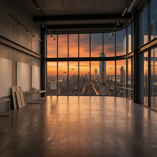 sunset orange catalog styling — Neon Dusk Urban Canvas