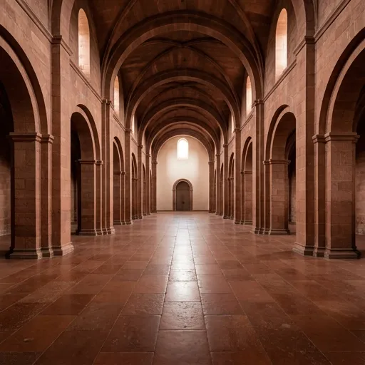 sanguine catalog styling — Warm Symmetrical Archway Scene