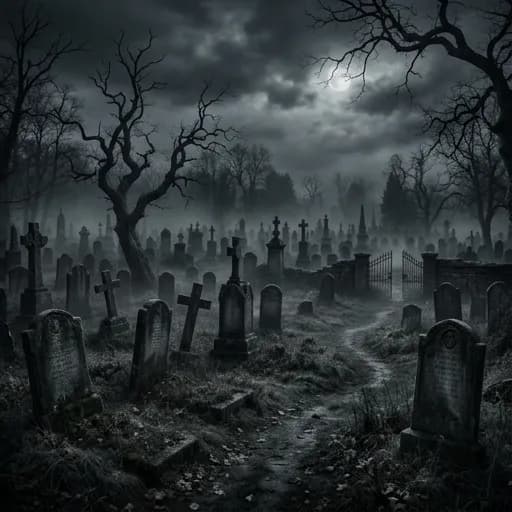 dark grey catalog styling — Eerie Twilight Atmosphere