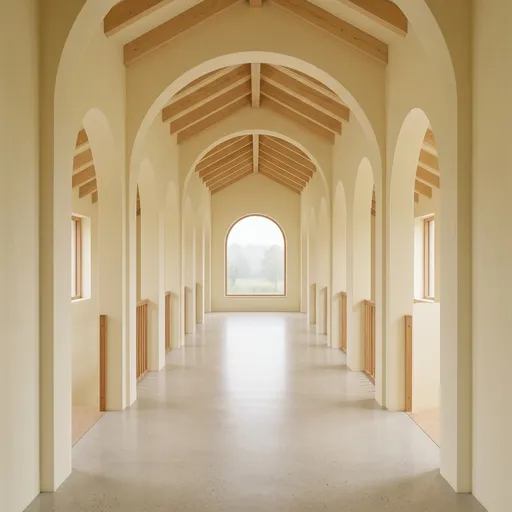 pastel yellow catalog styling — Serene Nordic Pastel Archway
