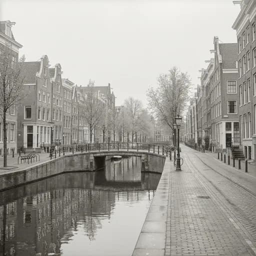light gray catalog styling — Misty Dutch Urban Atmosphere