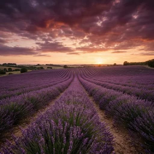 lavender catalog styling — Twilight Blooms in Bordeaux