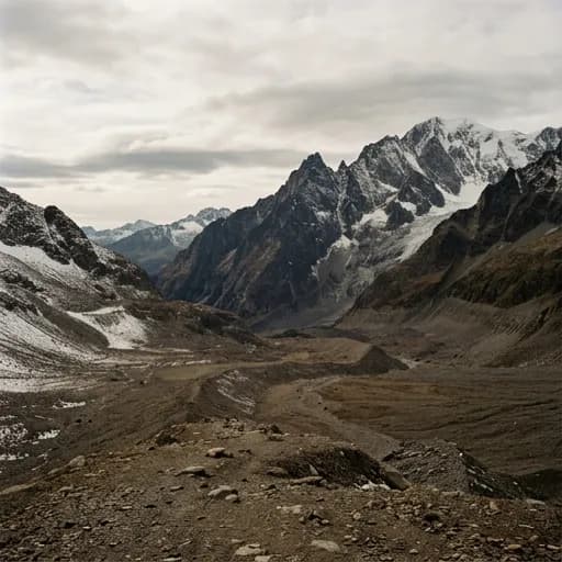 dark beige catalog styling — Serene Alpine Wilderness Awaits