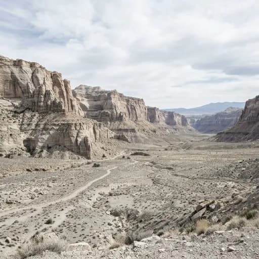 light gray catalog styling — Serene Desert Landscape Awaits