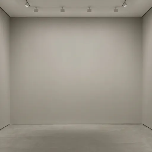greige catalog styling — Minimalist Neutral Exhibition Space