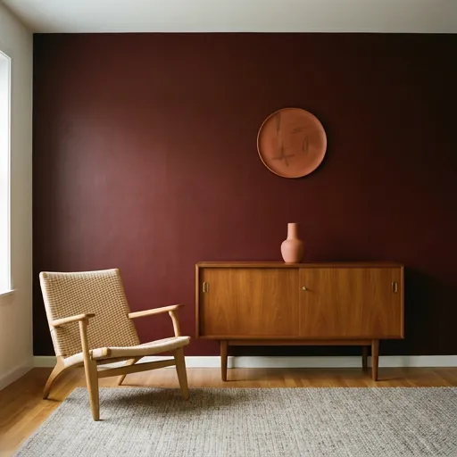 burgundy catalog styling — Warm Nordic Retro Vibes