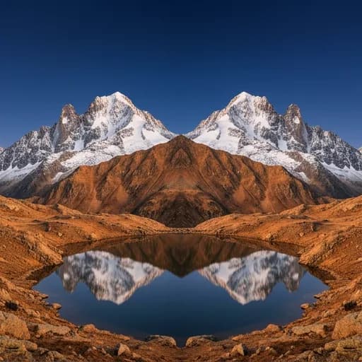 indigo catalog styling — Alpine Symmetry At Dusk