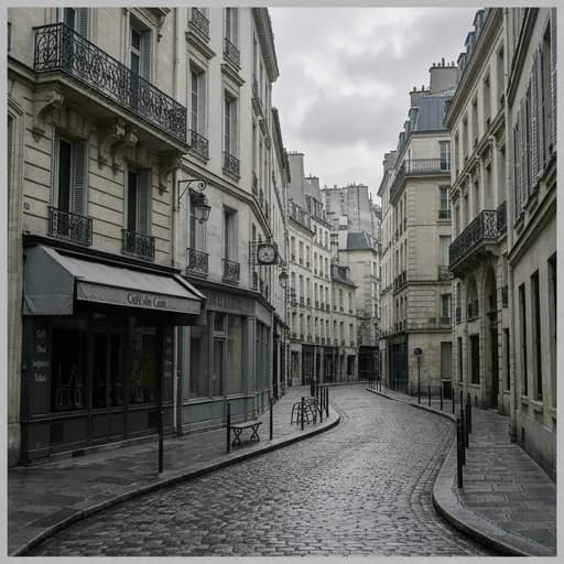 gris catalog styling — Misty Urban Grey Atmosphere