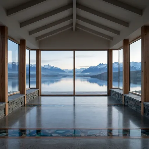 agate catalog styling — Symmetrical Patagonian Interior Elegance