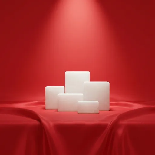 alabaster catalog styling — Sleek Crimson Elegance