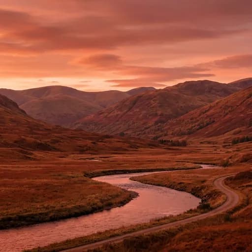 Wild Vermillion Wilderness Scene