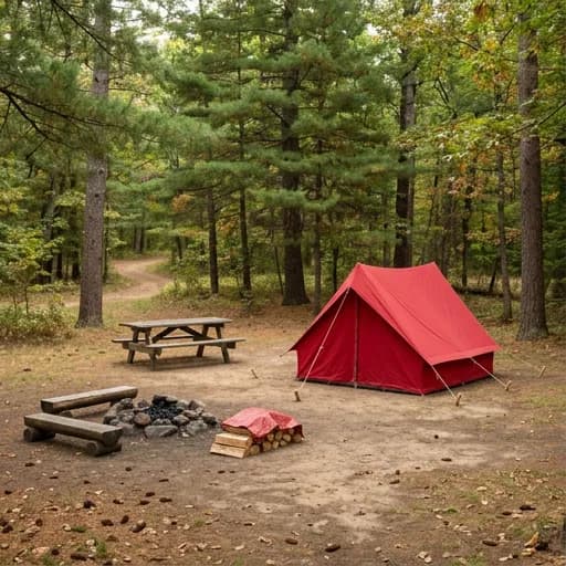 Rustic Wilderness Crimson Glow