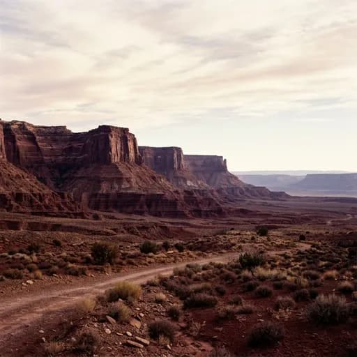 marron catalog styling — Rugged Desert Solitude
