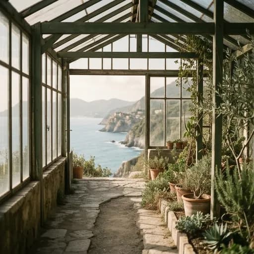 green catalog styling — Dreamy Coastal Greenhouse Haze