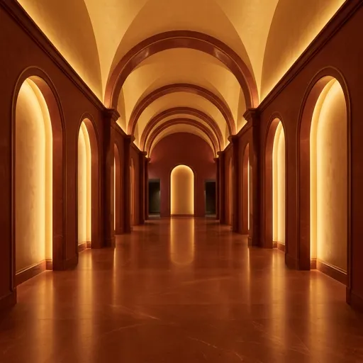 gold catalog styling — Warm Symmetrical Elegance