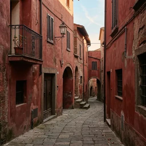 oxblood catalog styling — Moody European Street Atmosphere