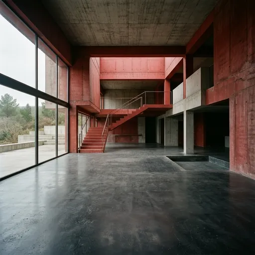 rojo catalog styling — Raw Concrete Red Atmosphere