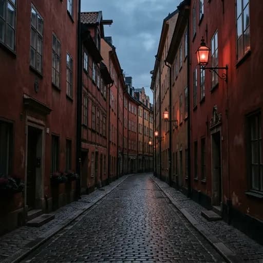 dark red catalog styling — Crimson Nordic Twilight