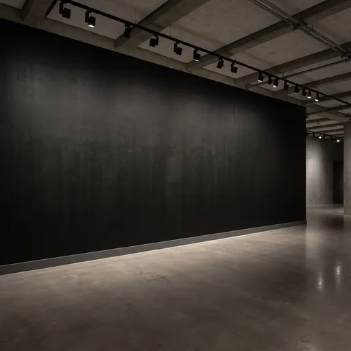raven catalog styling — Dark Minimalist Exhibition Space