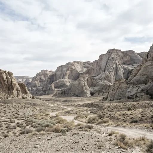 light grey catalog styling — Desolate Pale Rocky Expanse