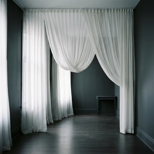 white catalog styling — Moody Monochrome Draped Elegance