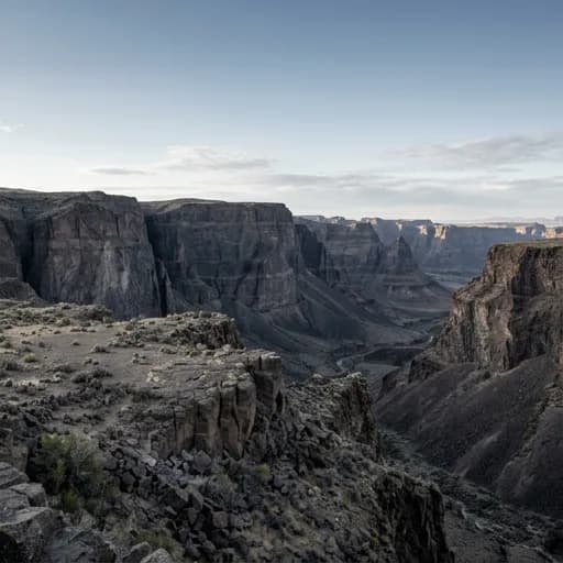 basalt catalog styling — Rugged Desert Stone Solitude